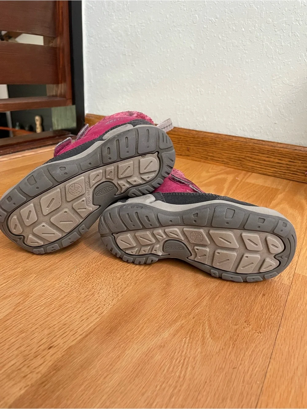 KEEN Kids Pink and Gray Waterproof Winter Boots